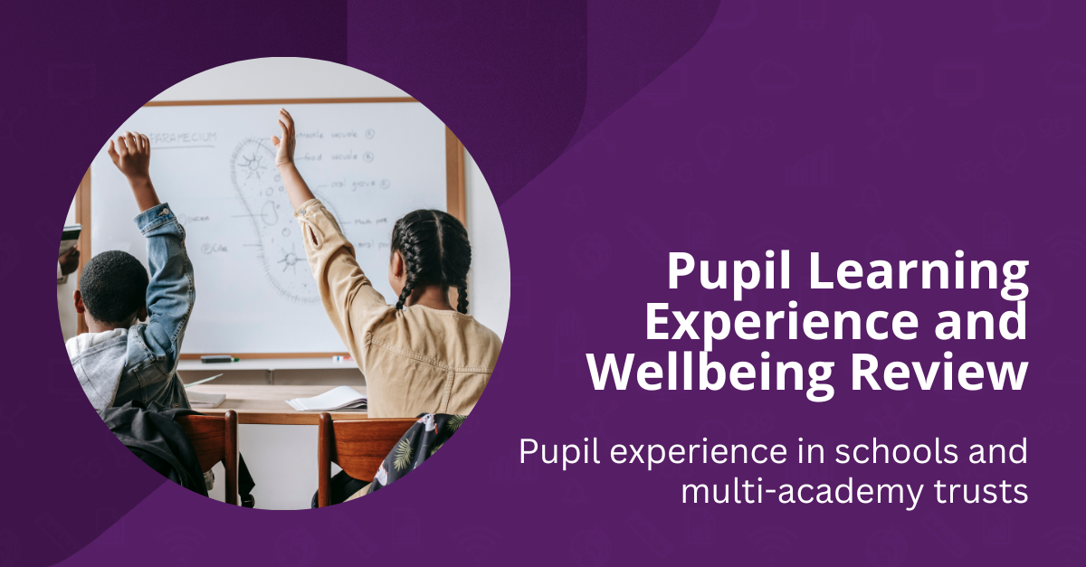 COVER IMAGE – Pupil Learning Experience and Wellbeing Review