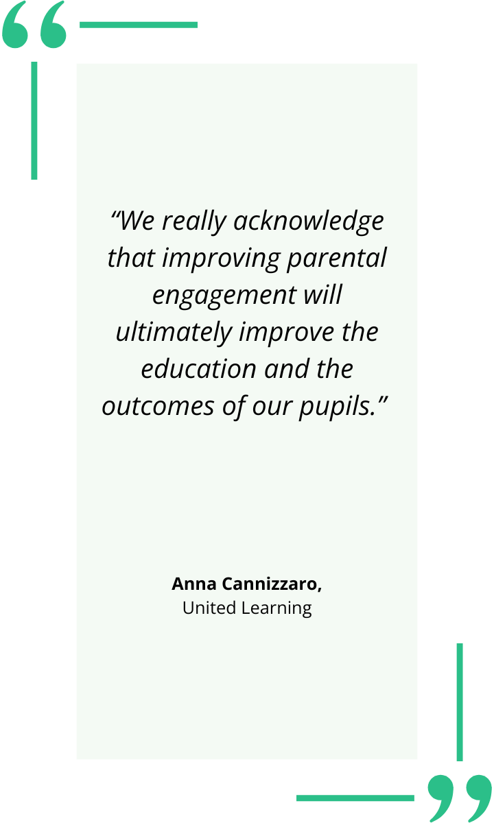PARENT EXPERIENCE SURVEY QUOTE – Anna Cannizzaro, United Learning